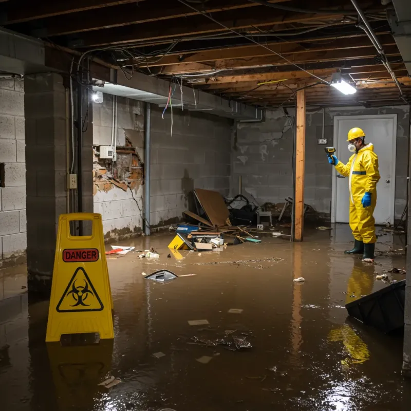 Flooded Basement Electrical Hazard in Mountain Brook, AL Property